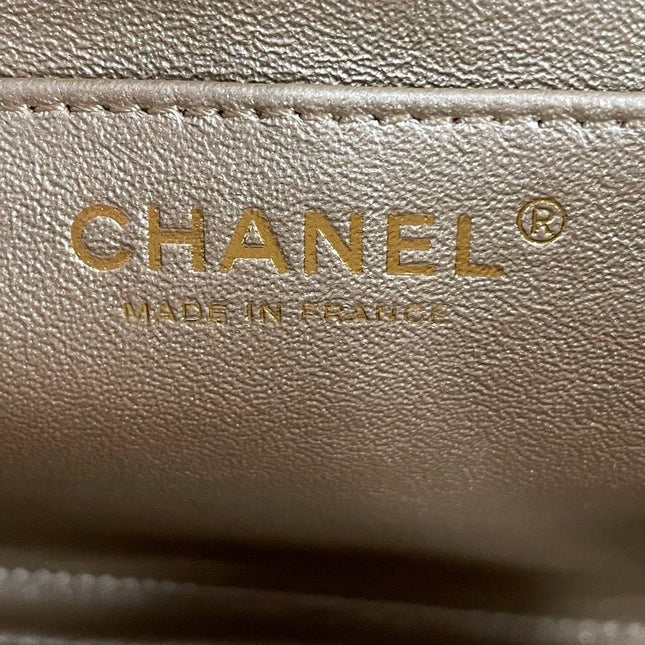 Sold Chanel Timeless/ Classic Flap Medium Gold Gem CC Turn lock
