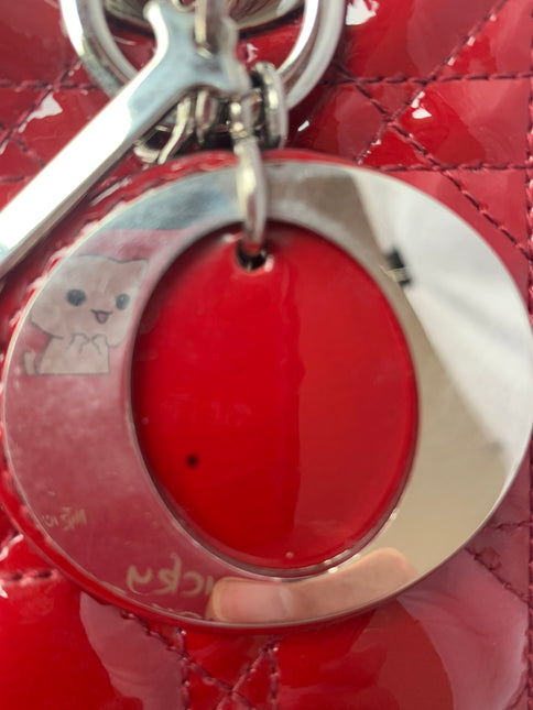 Sold Lady Dior Medium Red Patent Leather (France)