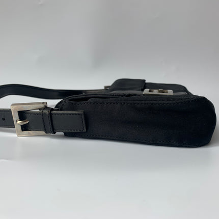 FENDI Baguette Black Cloth