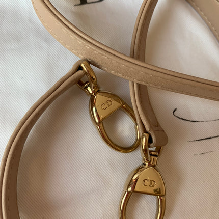 Sold Lady Dior Medium Bag Pink Cannage Leather