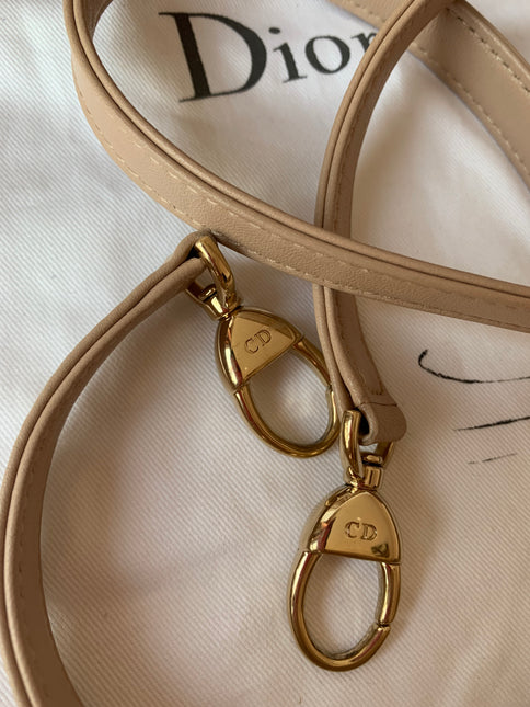 Sold Lady Dior Medium Bag Pink Cannage Leather