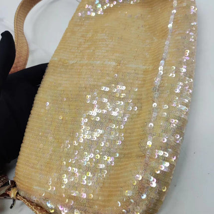 Sold Fendi Baguette Little Mermaid Glitter Pink circle sequins