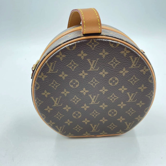 Sold Louis Vuitton Petite Boîte Chapeau Stiff Leather Crossbody Bag