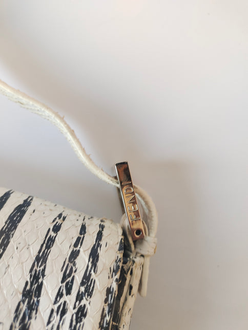 Sold Fendi Baguette in Python leather zebra print