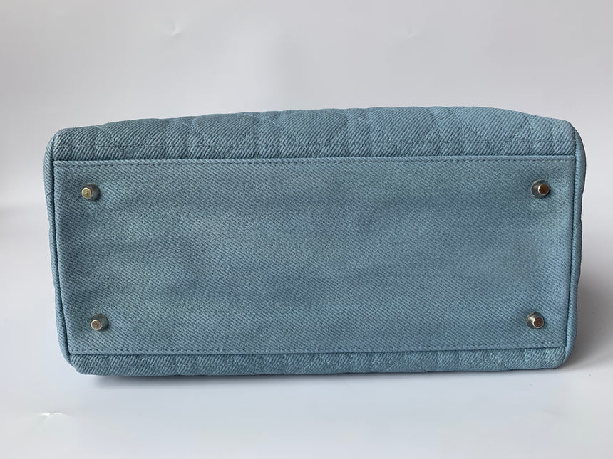 Sold Lady Dior Denim Vintage Medium size