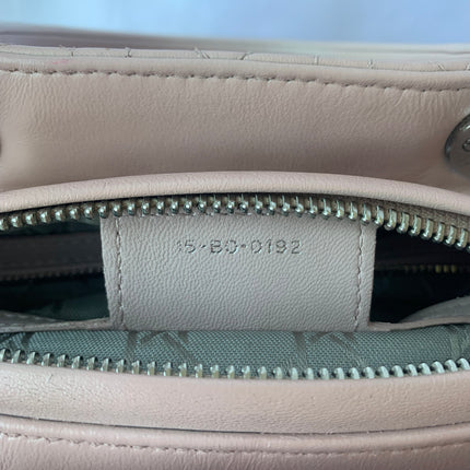 Sold Lady Dior Pink Cannage Leather Medium