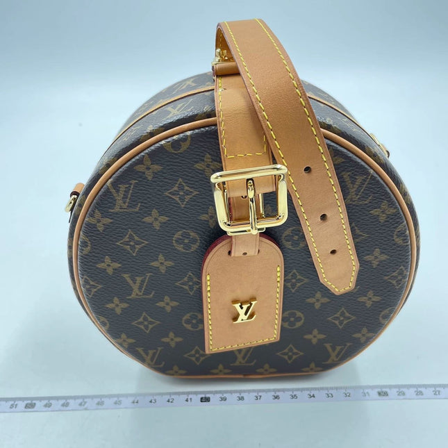 Sold Louis Vuitton Petite Boîte Chapeau Stiff Leather Crossbody Bag
