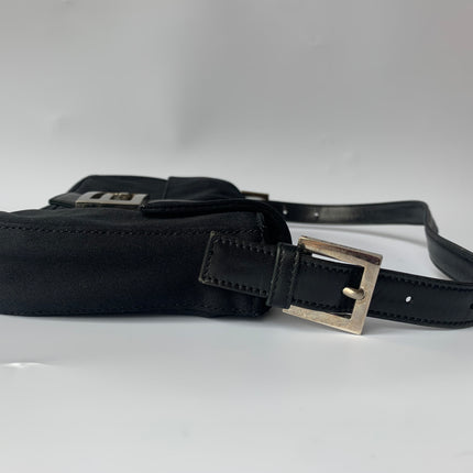 FENDI Baguette Black Cloth