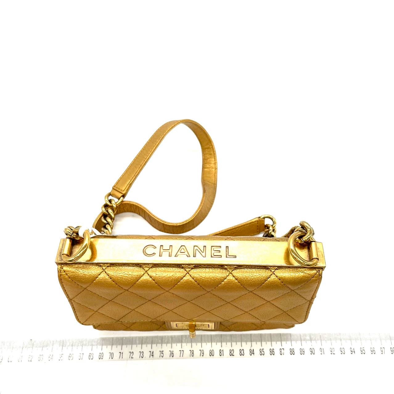 Chanel Covered CC Camera Bag Stitched Calfskin at 1stDibs