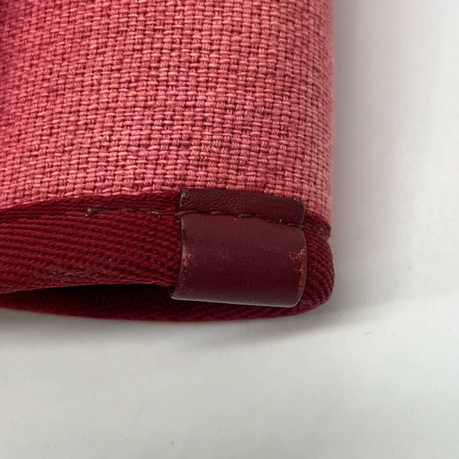 Sold Chanel Deauville Tote Red Denim Small