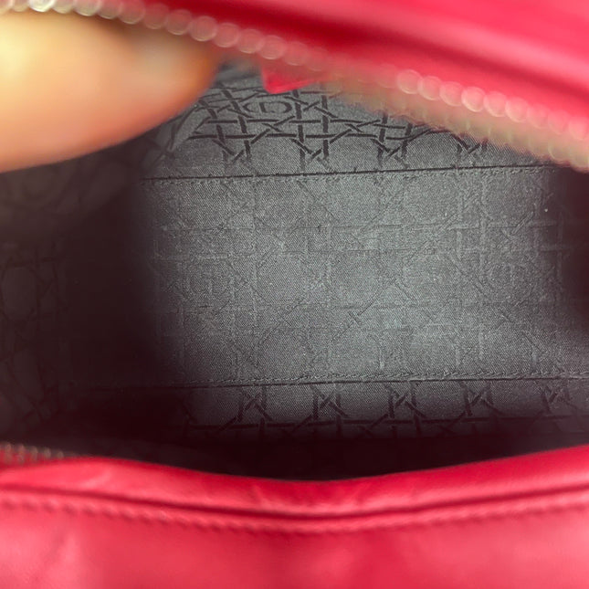 Sold Lady Dior Bag Medium Hot Pink Fuchsia Cannage Leather