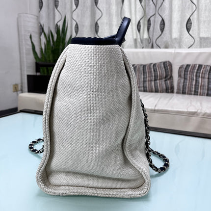 Sold Chanel Deauville Tote Medium White
