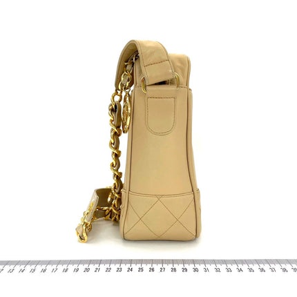 Chanel Camera Bag Beige with gold chains