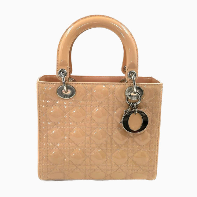 Sold Lady Dior Medium Pink Patent Leather-Luxbags