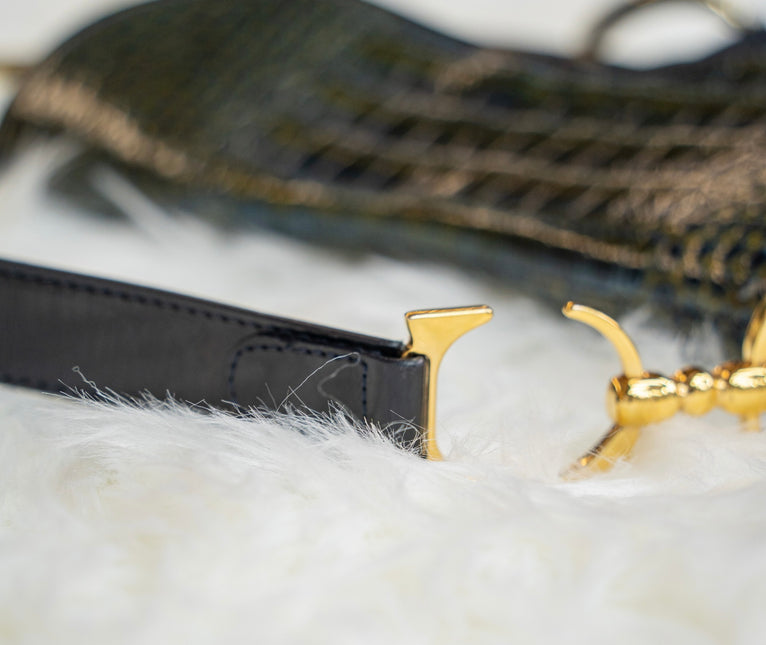 Sold Dior Saddle Green Medium Crocodile embossed Leather Handbag