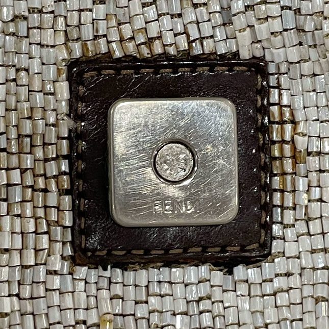 Sold FENDI Baguette White beads