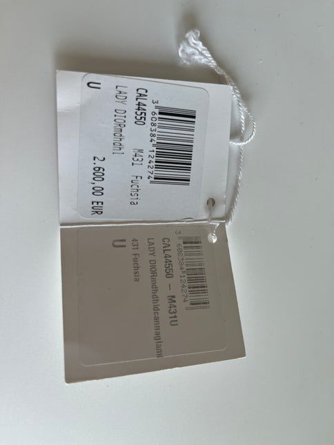 Sold Lady Dior Hot Pink Fuchsia Cannage Leather Medium