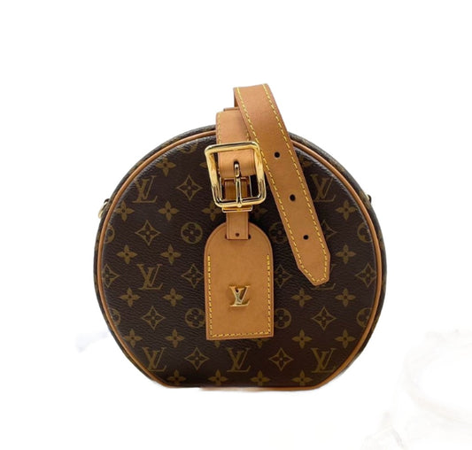 Sold Louis Vuitton Petite Boîte Chapeau Stiff Leather Crossbody Bag-Luxbags