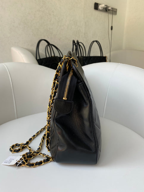 Chanel Matelasse Chain Shoulder Women's Leather Shoulder Bag Black