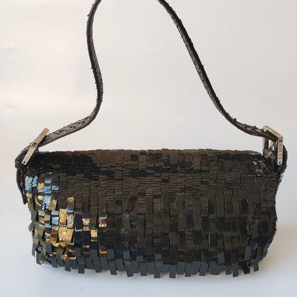 Sold Fendi Baguette Glitter black sequins