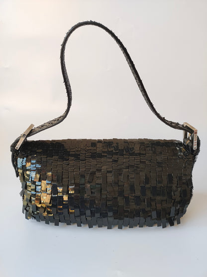 Sold Fendi Baguette Glitter black sequins