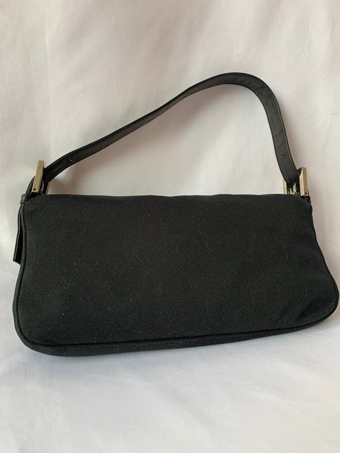 Sold FENDI Baguette Black Cloth