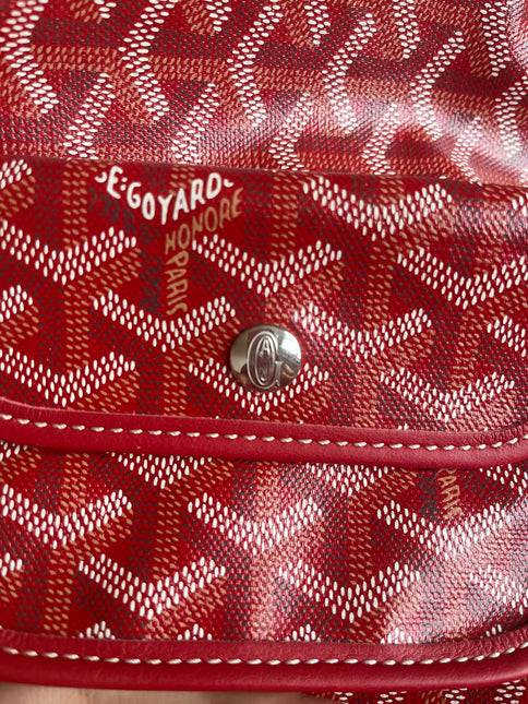 Sold Goyard Anjou Mini Tote Red/Maroon/Burgundy leather