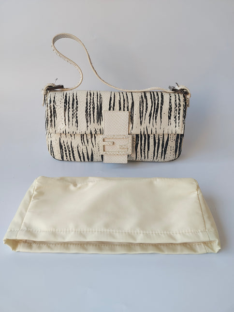 Sold Fendi Baguette in Python leather zebra print