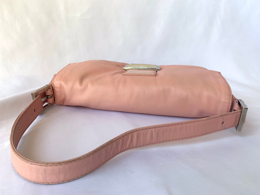 Sold FENDI Baguette Pink Lambskin Leather