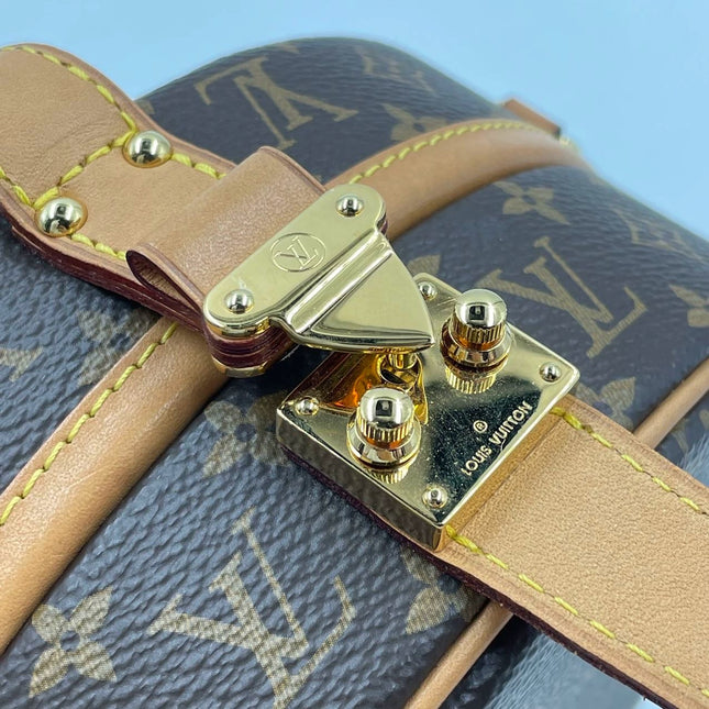 Sold Louis Vuitton Petite Boîte Chapeau Stiff Leather Crossbody Bag