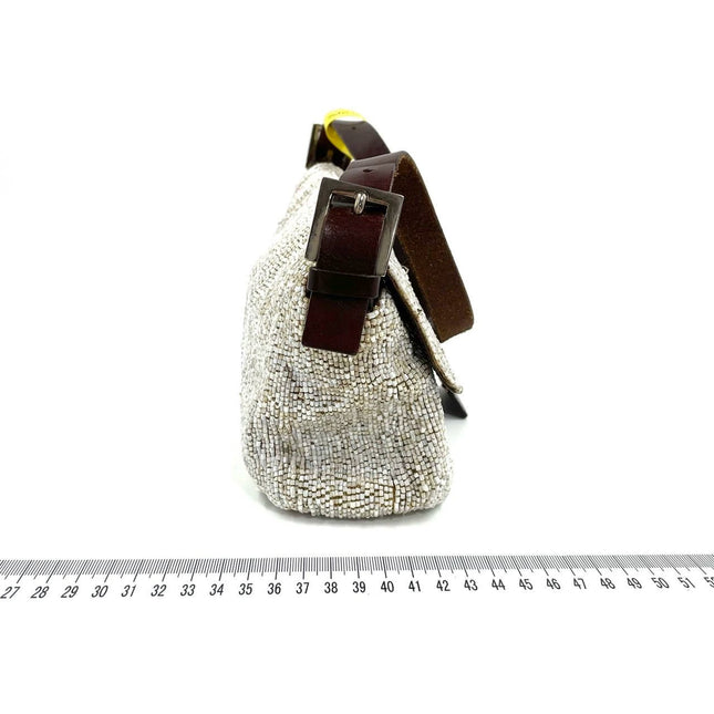 Sold FENDI Baguette White beads