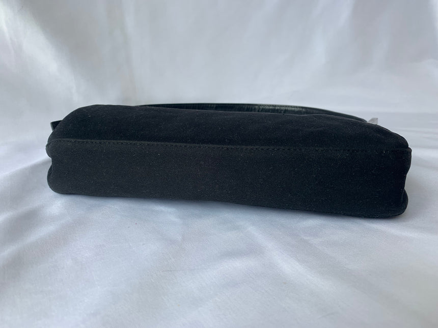 Sold FENDI Baguette Black Cloth Good Condition