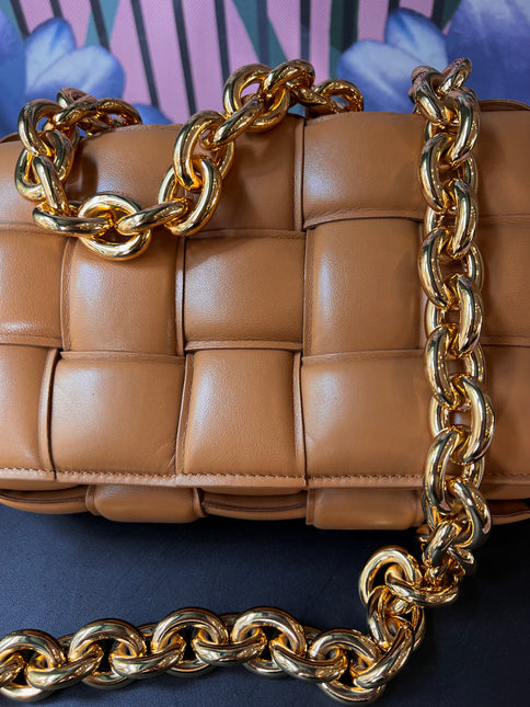 Sold Bottega Veneta Chain Cassete Caramel