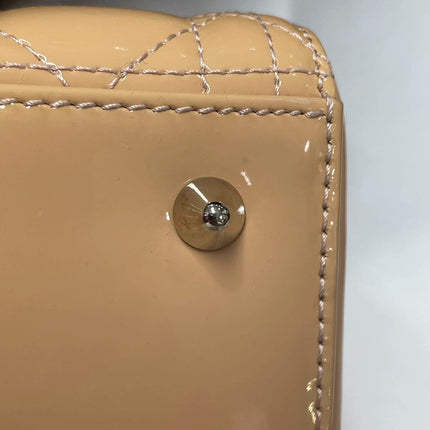 Sold Lady Dior Medium Pink Patent Leather