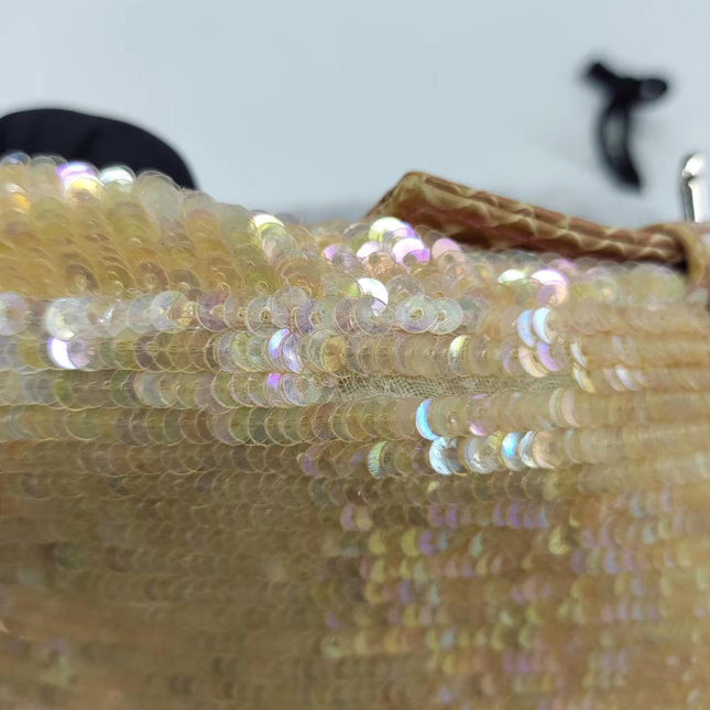 Sold Fendi Baguette Little Mermaid Glitter Pink circle sequins