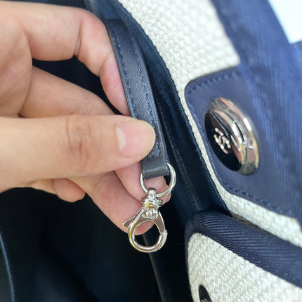 Sold Chanel Deauville Tote Medium White