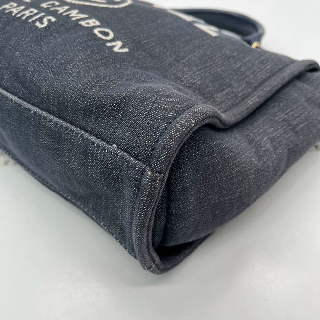 Sold Chanel Deauville Tote Denim Small