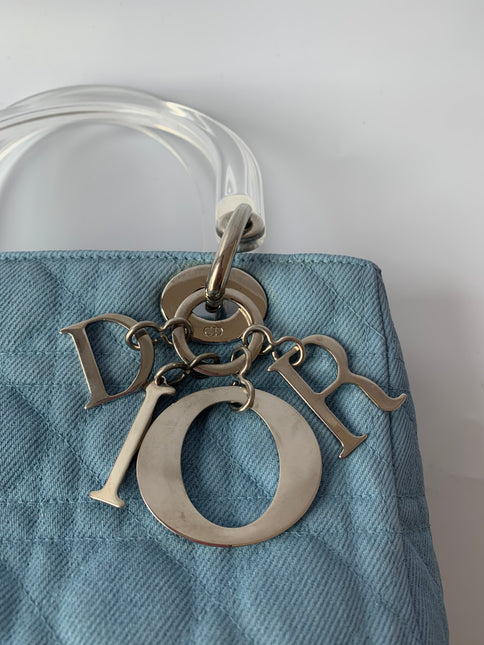 Sold Lady Dior Denim Vintage Medium size