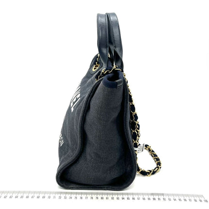 Sold Chanel Deauville Tote Medium White
