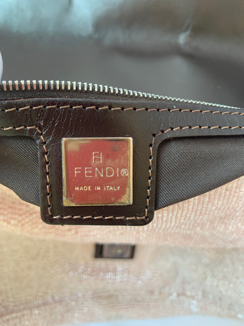 Sold Fendi Mamma Baguette White Glitter Beads