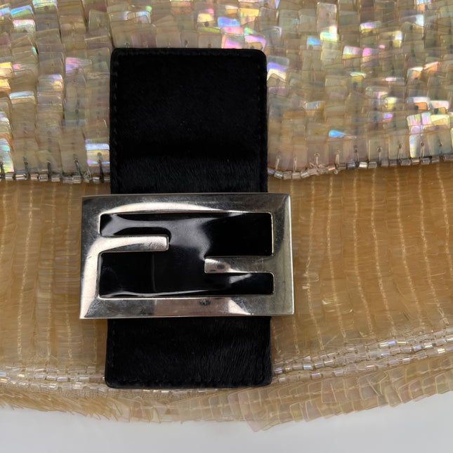 Sold Fendi Baguette in Cream Gold sequins