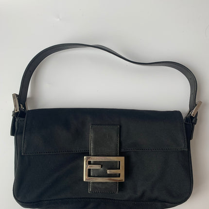 FENDI Baguette Black Cloth