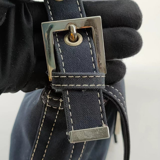 Sold FENDI Baguette Blue Denim