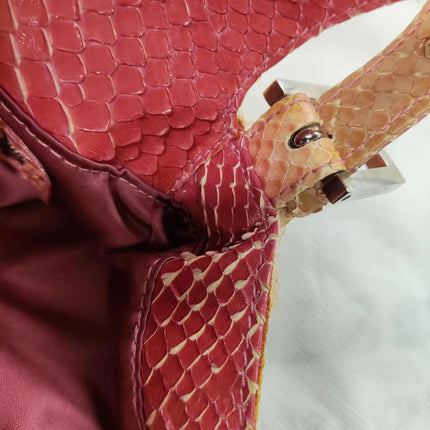 Sold Fendi Baguette Little Mermaid Glitter Pink circle sequins