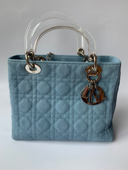 Sold Lady Dior Denim Vintage Medium size