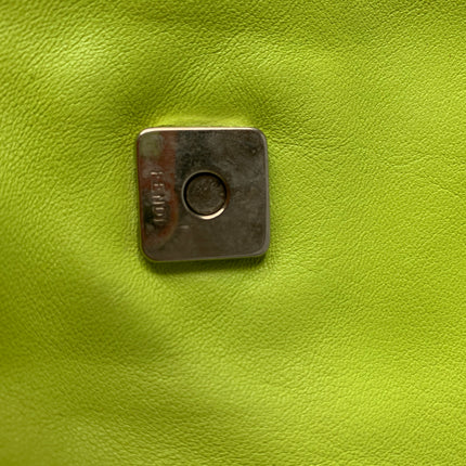 Sold Fendi Mamma Baguette Lime green lambskin leather