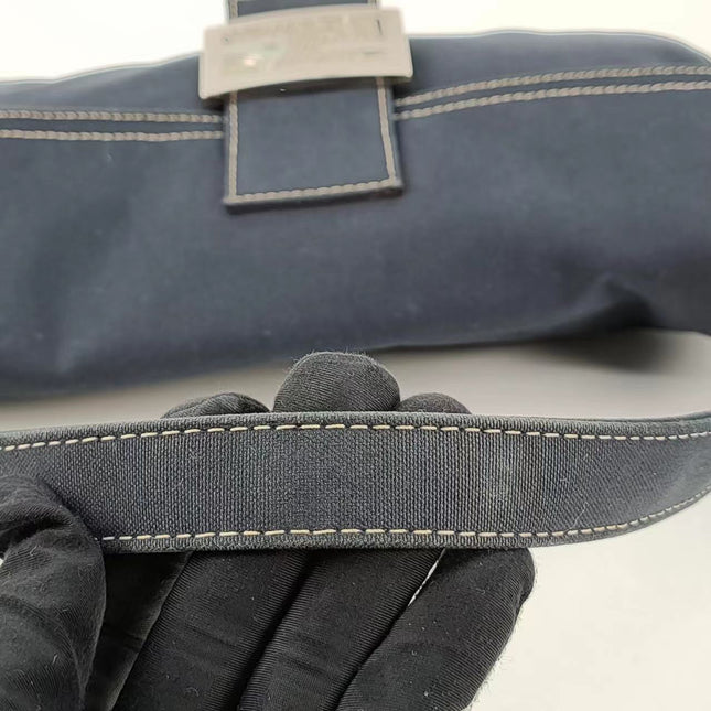 Sold FENDI Baguette Blue Denim