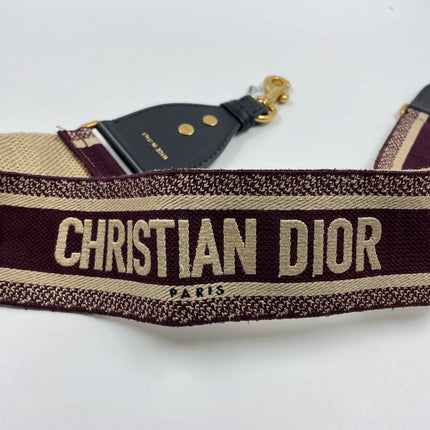 Sold Dior Saddle Maroon Medium Grained Leather Handbag with Strap