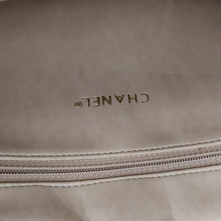 Chanel Camera Bag Beige with gold chains