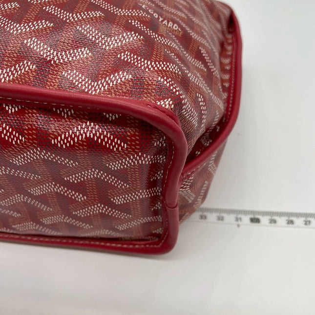 Sold Goyard Anjou Mini Tote Red/Maroon/Burgundy leather